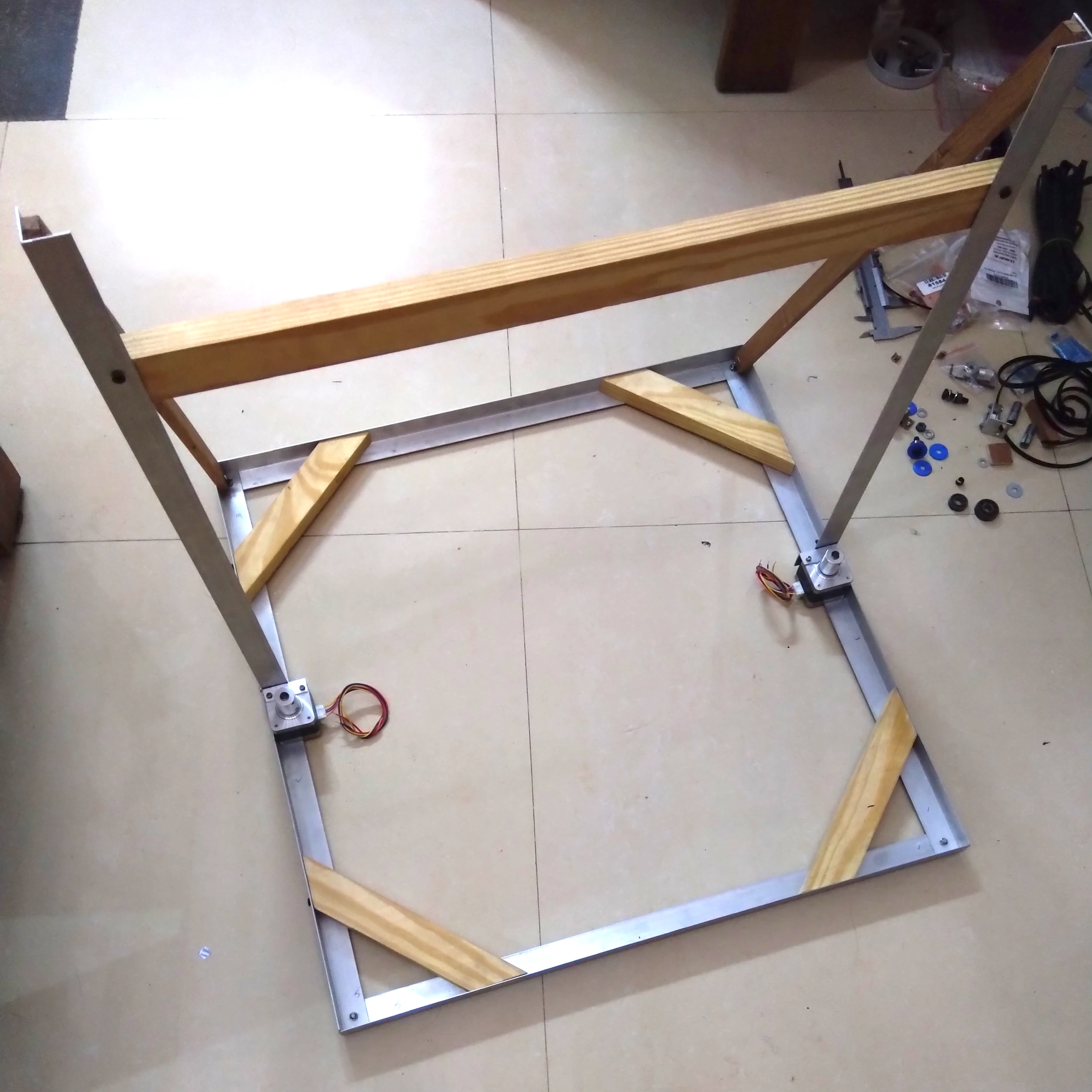 Frame with Z axis supports