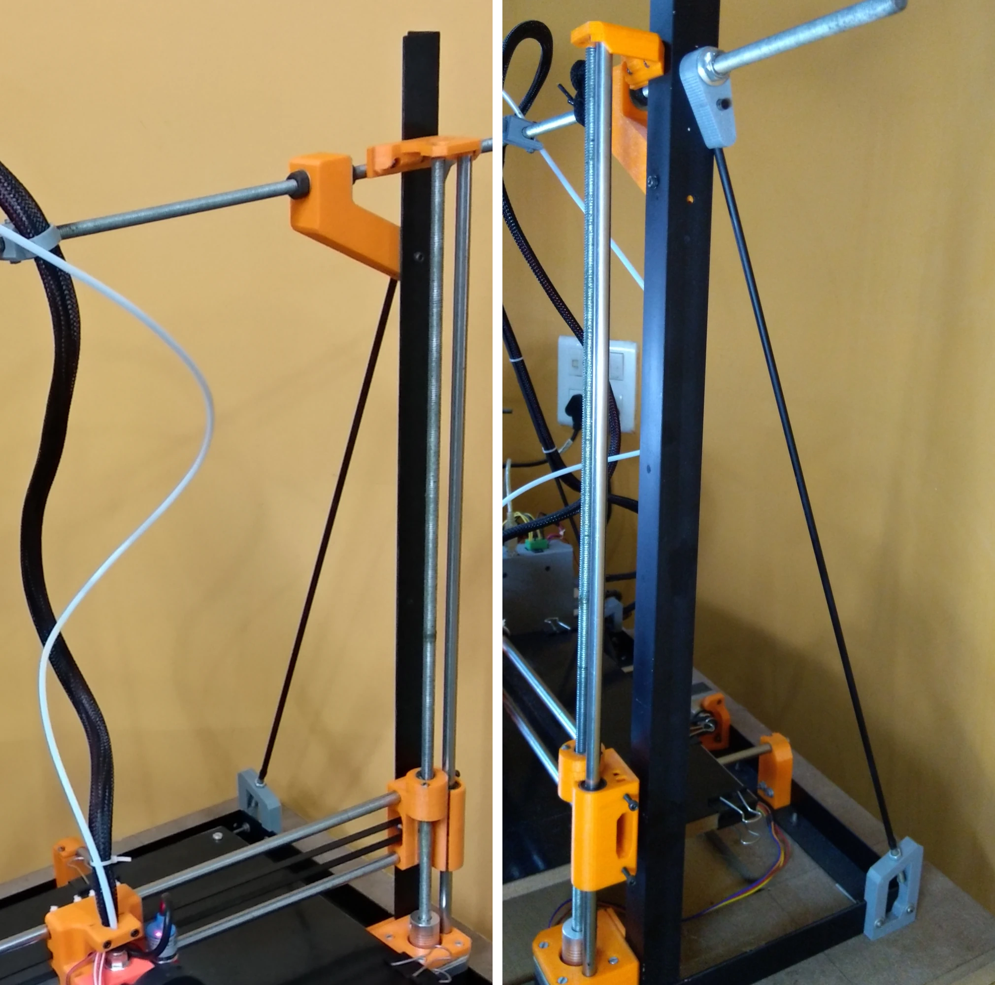 Z axis beam and side support